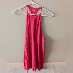 Beyond Yoga Flowy Halter Tank, Bright Pink, Size M